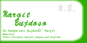 margit bujdoso business card